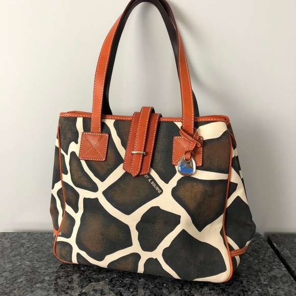 Dooney & Bourke Handbags - Dooney & Bourke | Giraffe Canvas & Leather Tote